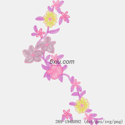 svg矢量绣花图下载