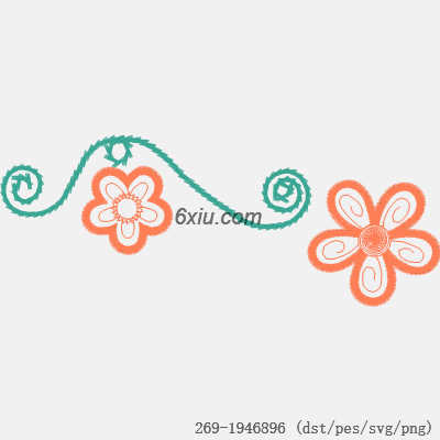 svg矢量绣花图下载