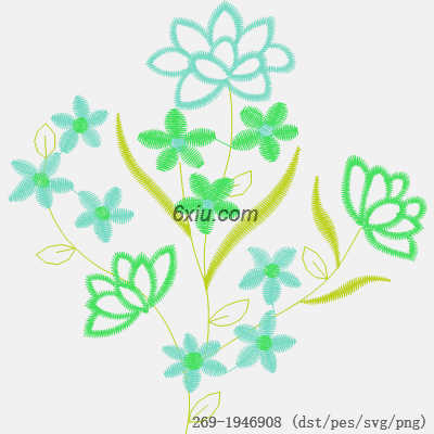 svg矢量绣花图下载