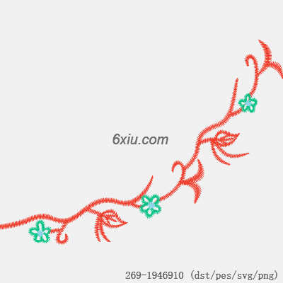 svg矢量绣花图下载