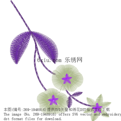 svg矢量绣花图下载
