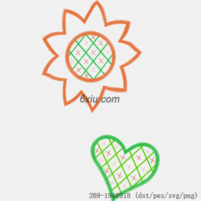 svg矢量绣花图下载