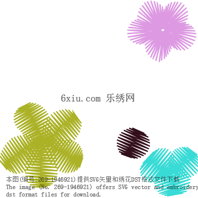 svg矢量绣花图下载