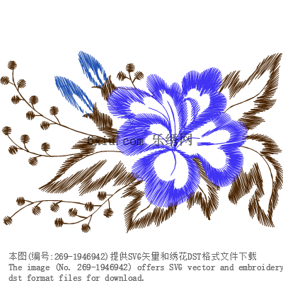 svg矢量绣花图下载