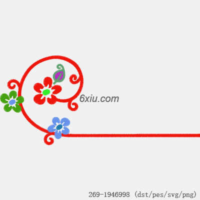 svg矢量绣花图下载