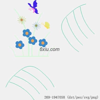 svg矢量绣花图下载