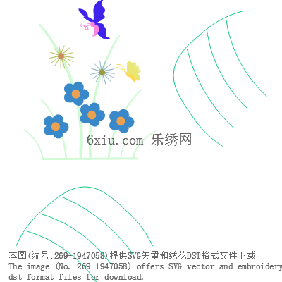 svg矢量绣花图下载