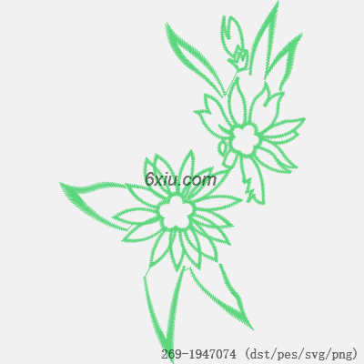svg矢量绣花图下载