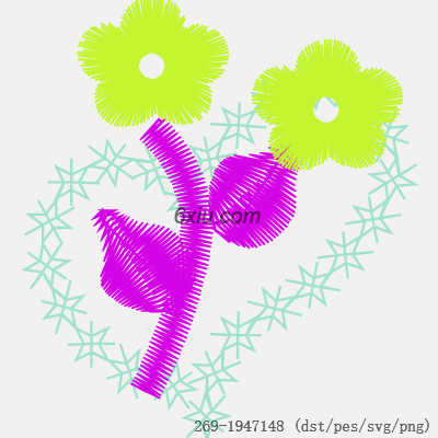 svg矢量绣花图下载