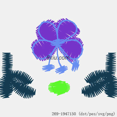 svg矢量绣花图下载
