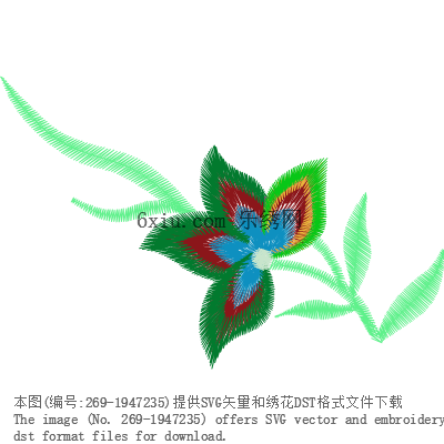 svg矢量绣花图下载