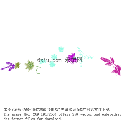 svg矢量绣花图下载