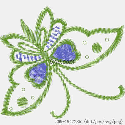 svg矢量绣花图下载
