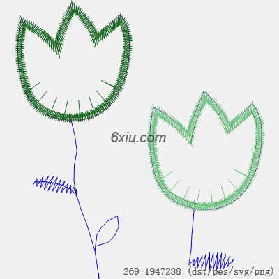 svg矢量绣花图下载