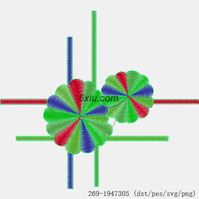 svg矢量绣花图下载