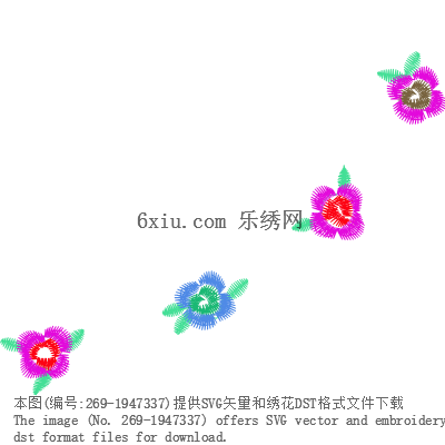 svg矢量绣花图下载