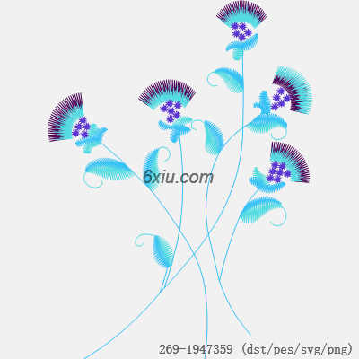 svg矢量绣花图下载