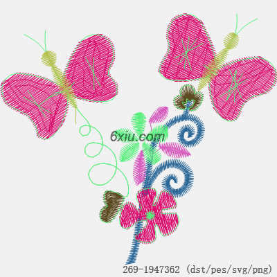 svg矢量绣花图下载