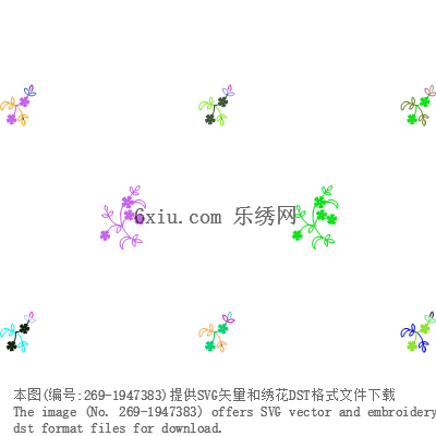 svg矢量绣花图下载