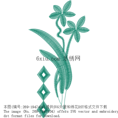 svg矢量绣花图下载