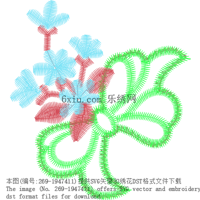 svg矢量绣花图下载