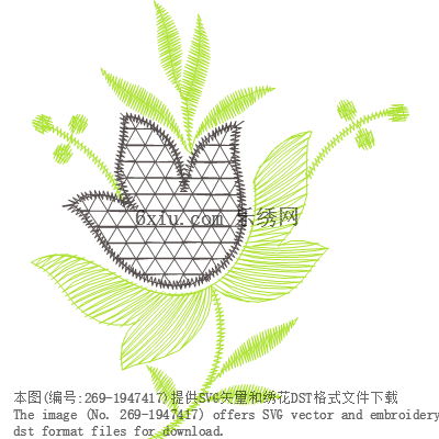svg矢量绣花图下载