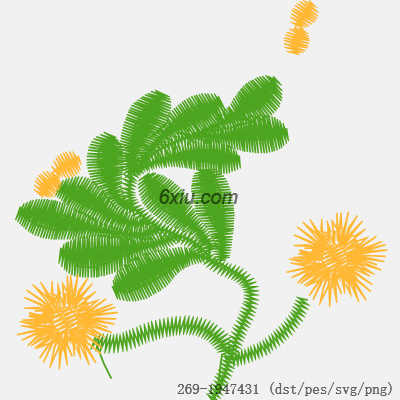 svg矢量绣花图下载