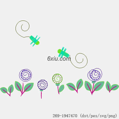 svg矢量绣花图下载