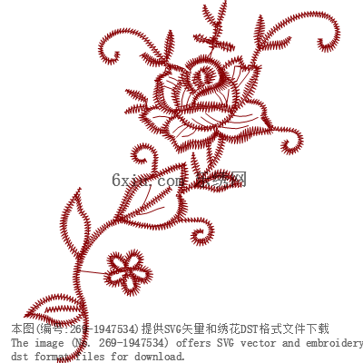 svg矢量绣花图下载