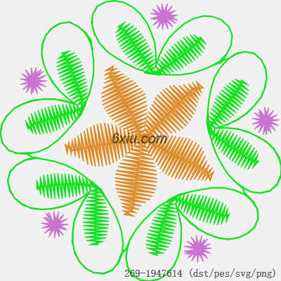 svg矢量绣花图下载