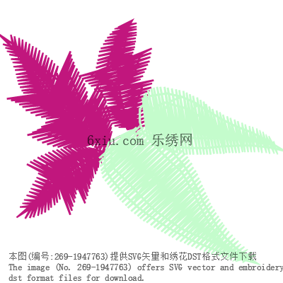 svg矢量绣花图下载