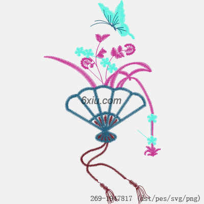 svg矢量绣花图下载