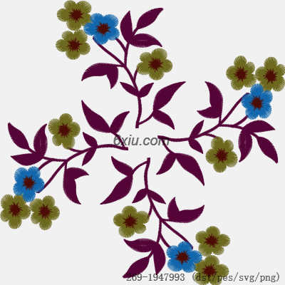 svg矢量绣花图下载