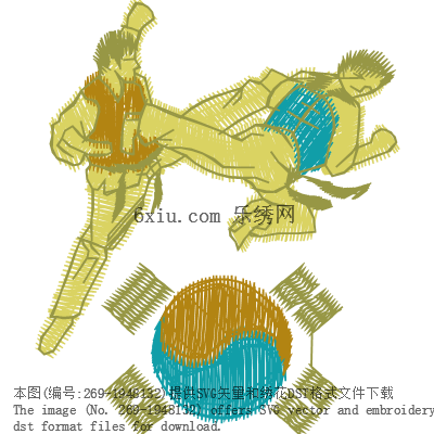 svg矢量绣花图下载