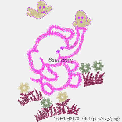 svg矢量绣花图下载
