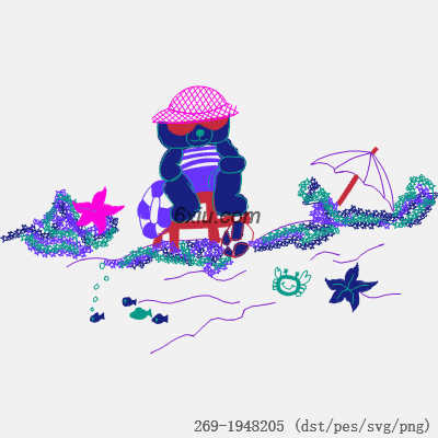 svg矢量绣花图下载