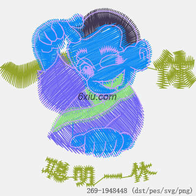 svg矢量绣花图下载