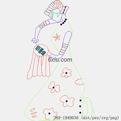 svg矢量绣花图下载