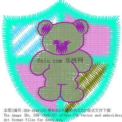 svg矢量绣花图下载