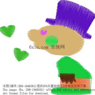 svg矢量绣花图下载