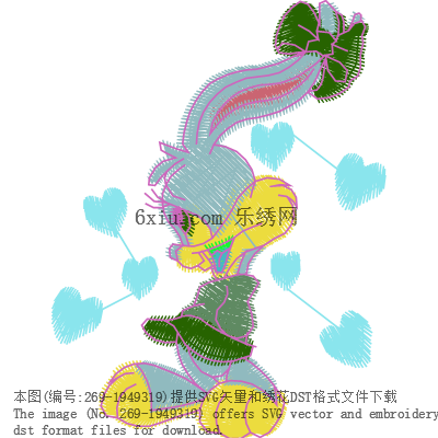 svg矢量绣花图下载