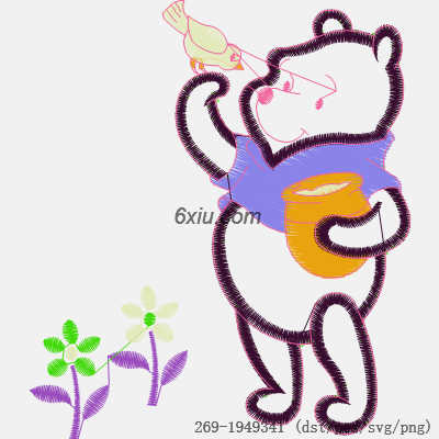 svg矢量绣花图下载