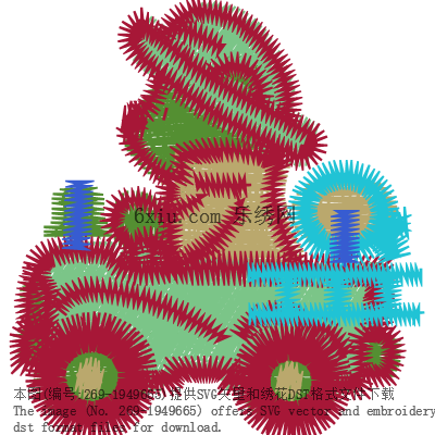 svg矢量绣花图下载