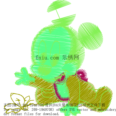 svg矢量绣花图下载