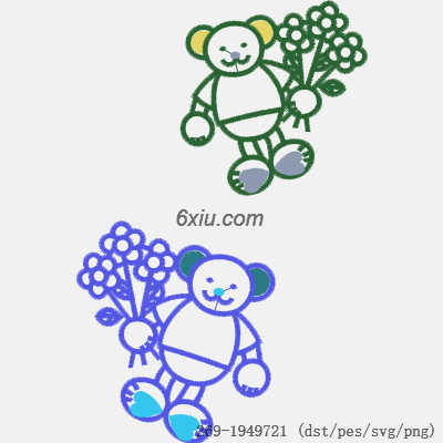 svg矢量绣花图下载