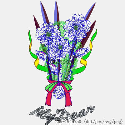 svg矢量绣花图下载