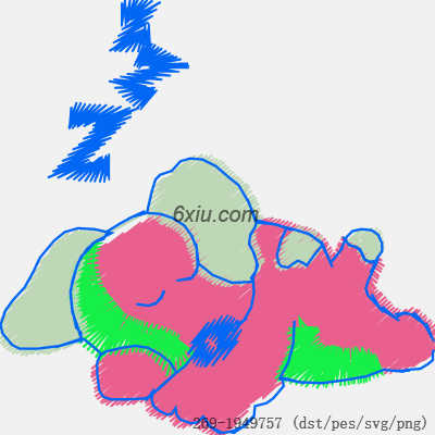 svg矢量绣花图下载