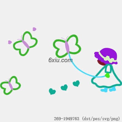 svg矢量绣花图下载