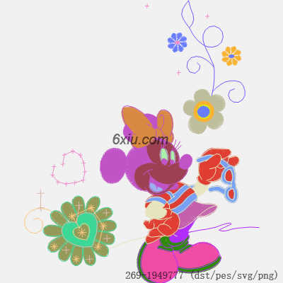 svg矢量绣花图下载