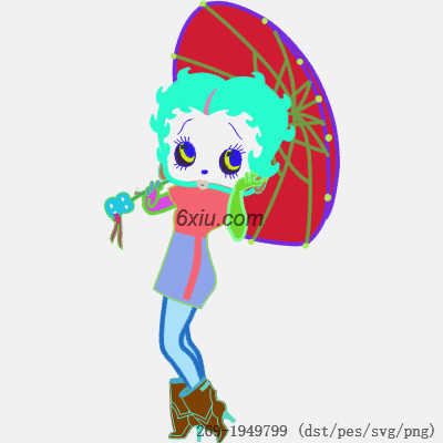 svg矢量绣花图下载